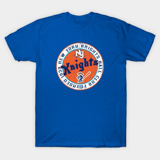 New York Knights Ball Club seal patch T-Shirt by Alema Art